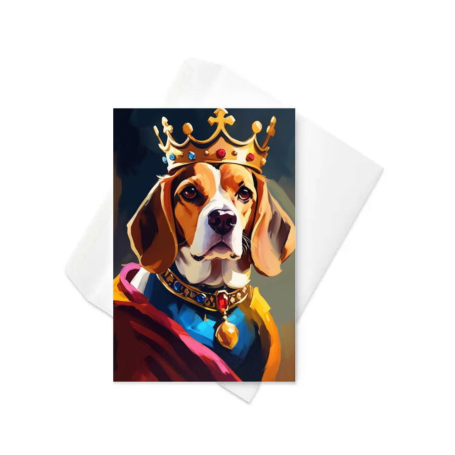 PugMug Custom Beagle Greeting Card
