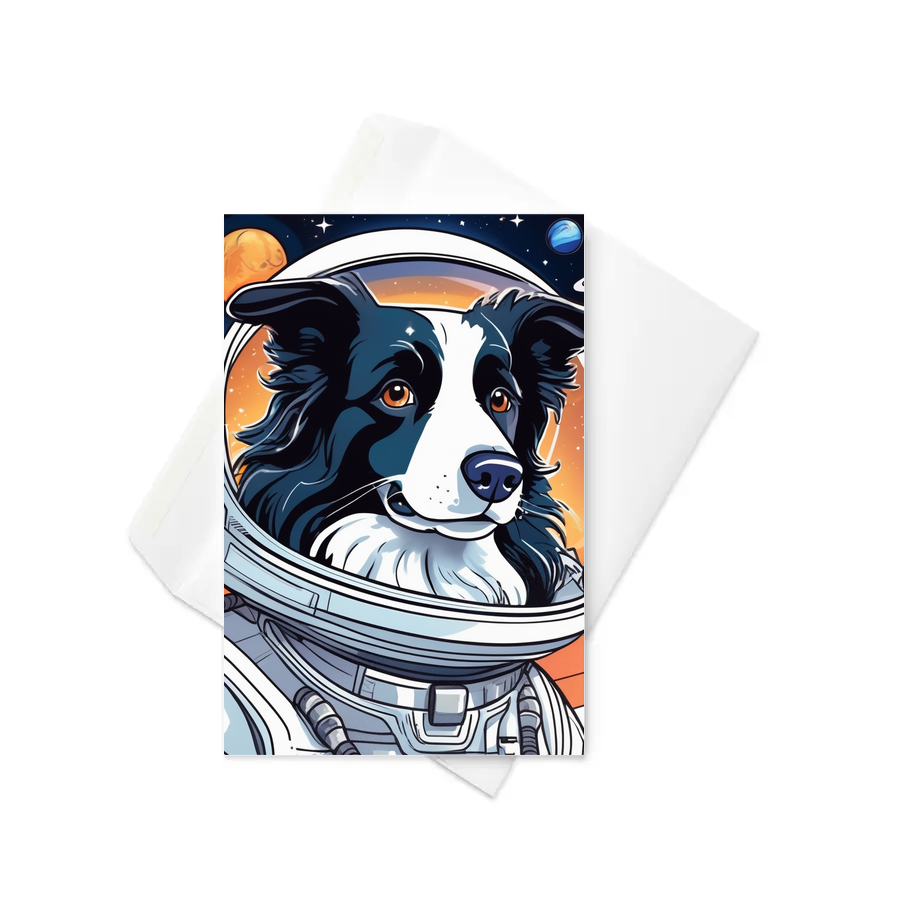 PugMug Custom Border Collie Greeting Card
