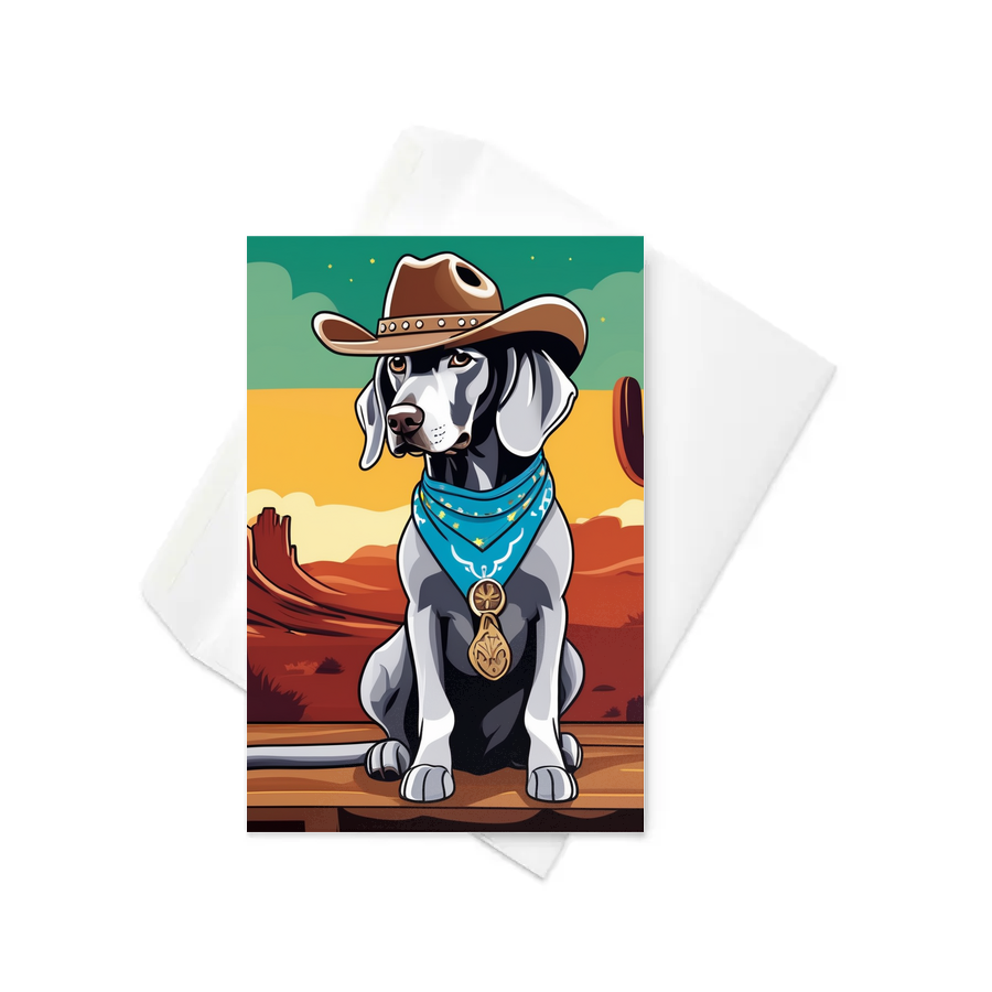 PugMug Custom Weimaraner Greeting Card