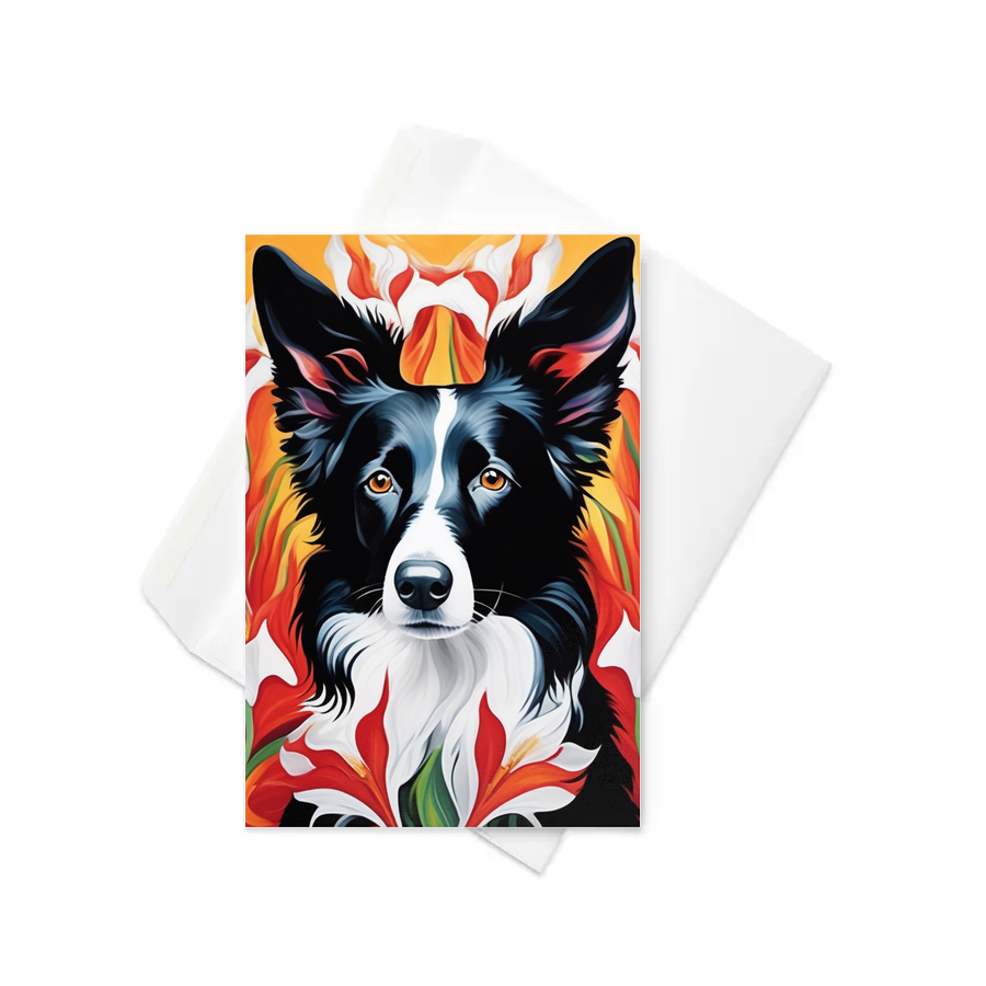 PugMug Custom Border Collie Greeting Card