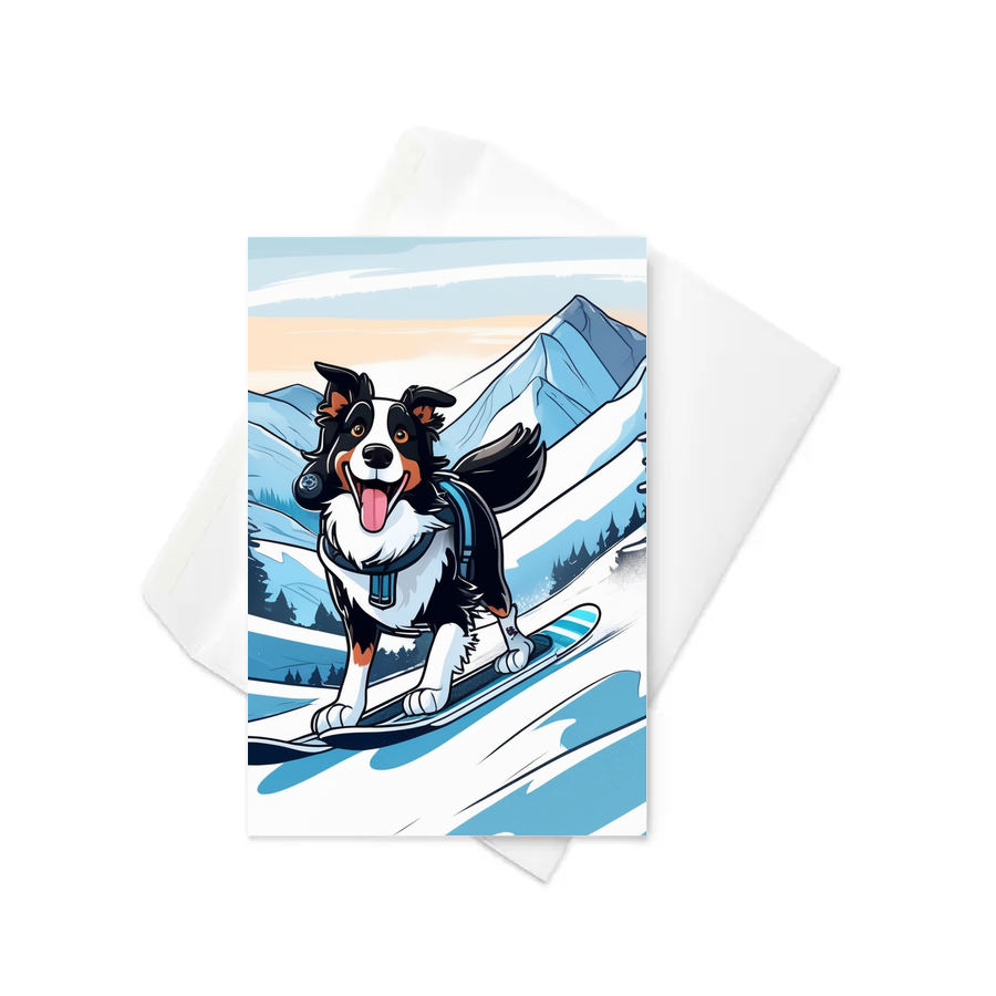 PugMug Custom Border Collie Greeting Card