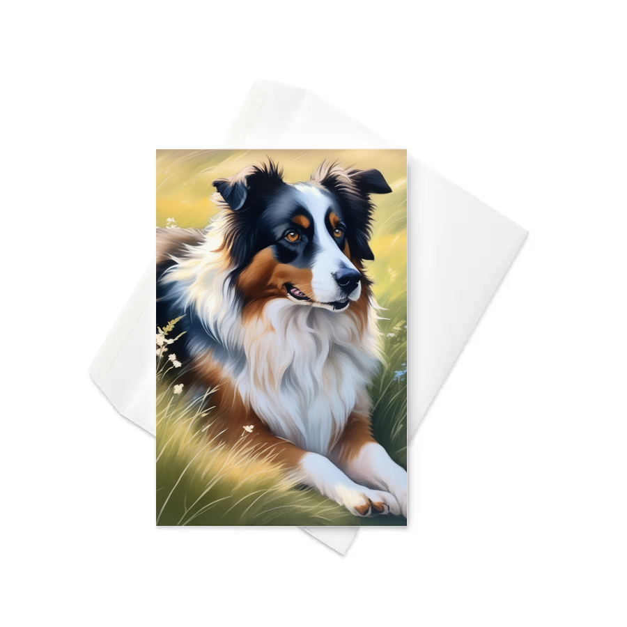 PugMug Custom Miniature American Shepherd Greeting Card