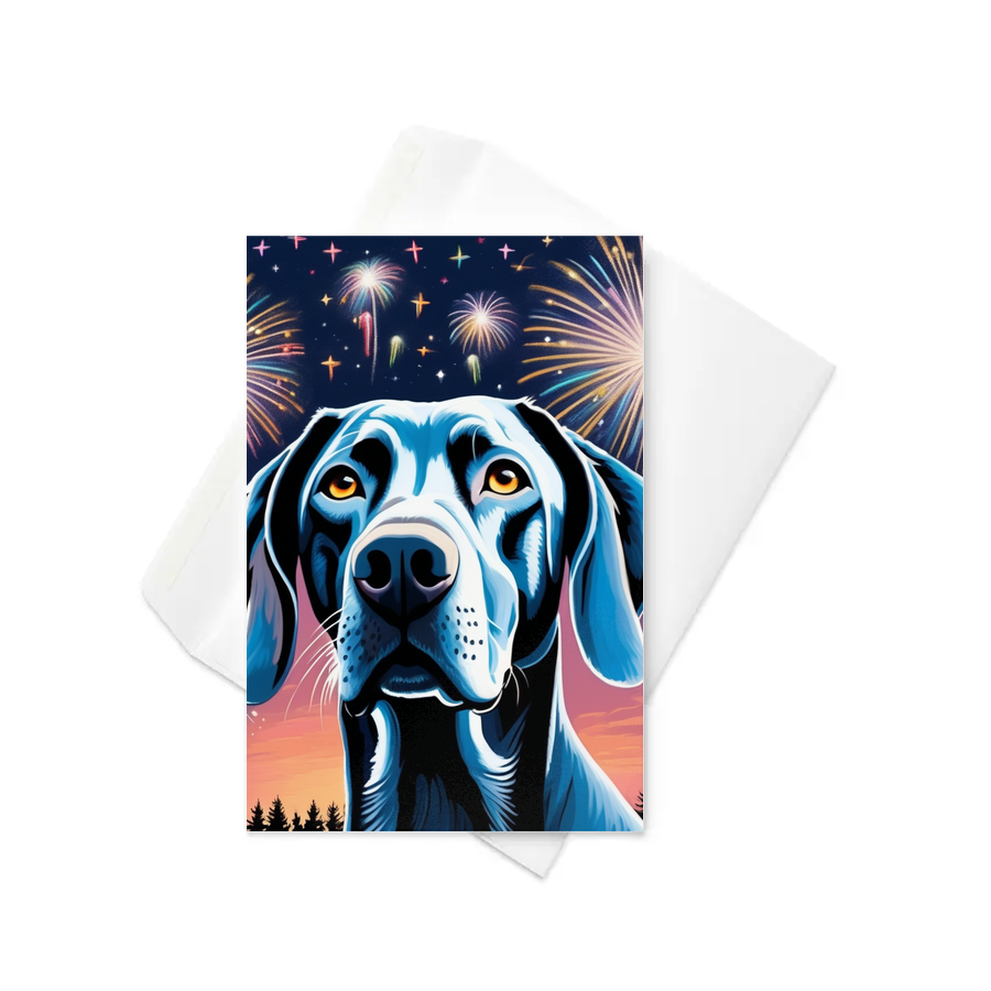 PugMug Custom Weimaraner Greeting Card