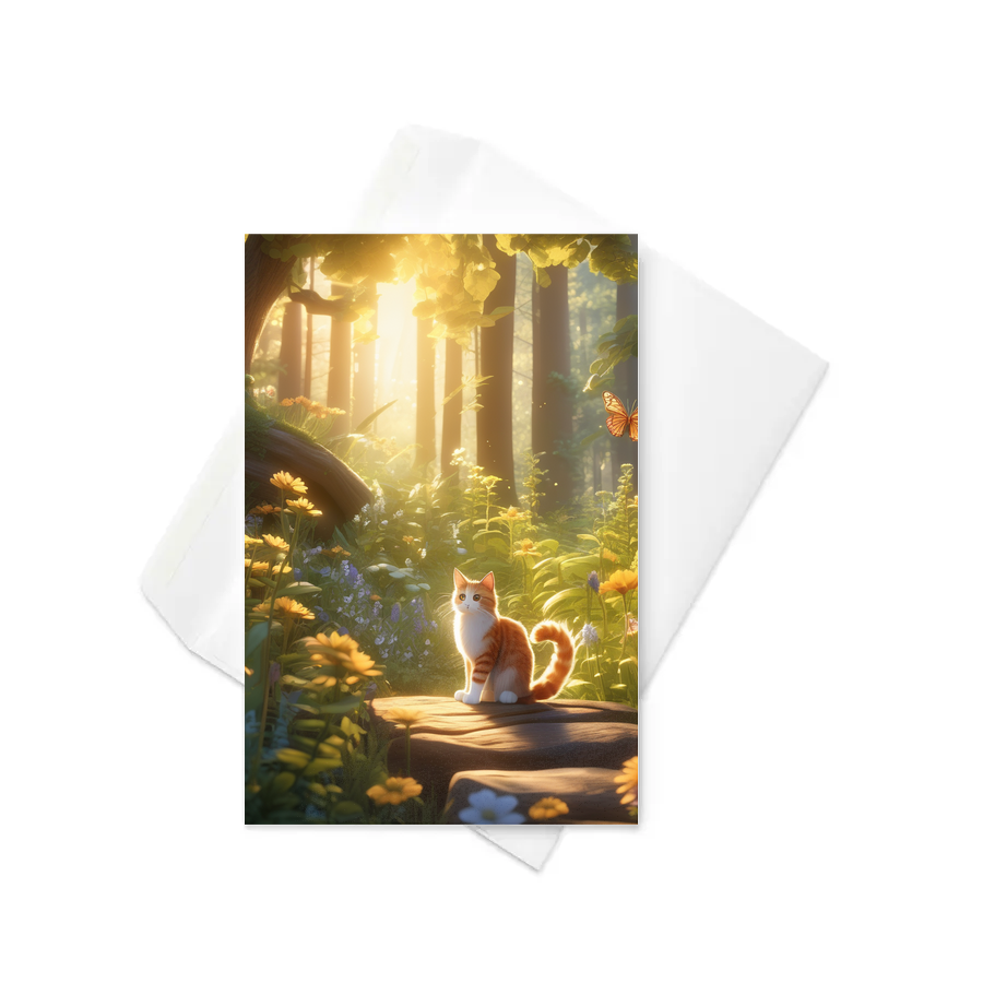 PugMug Custom Tabby Companion Cat Greeting Card