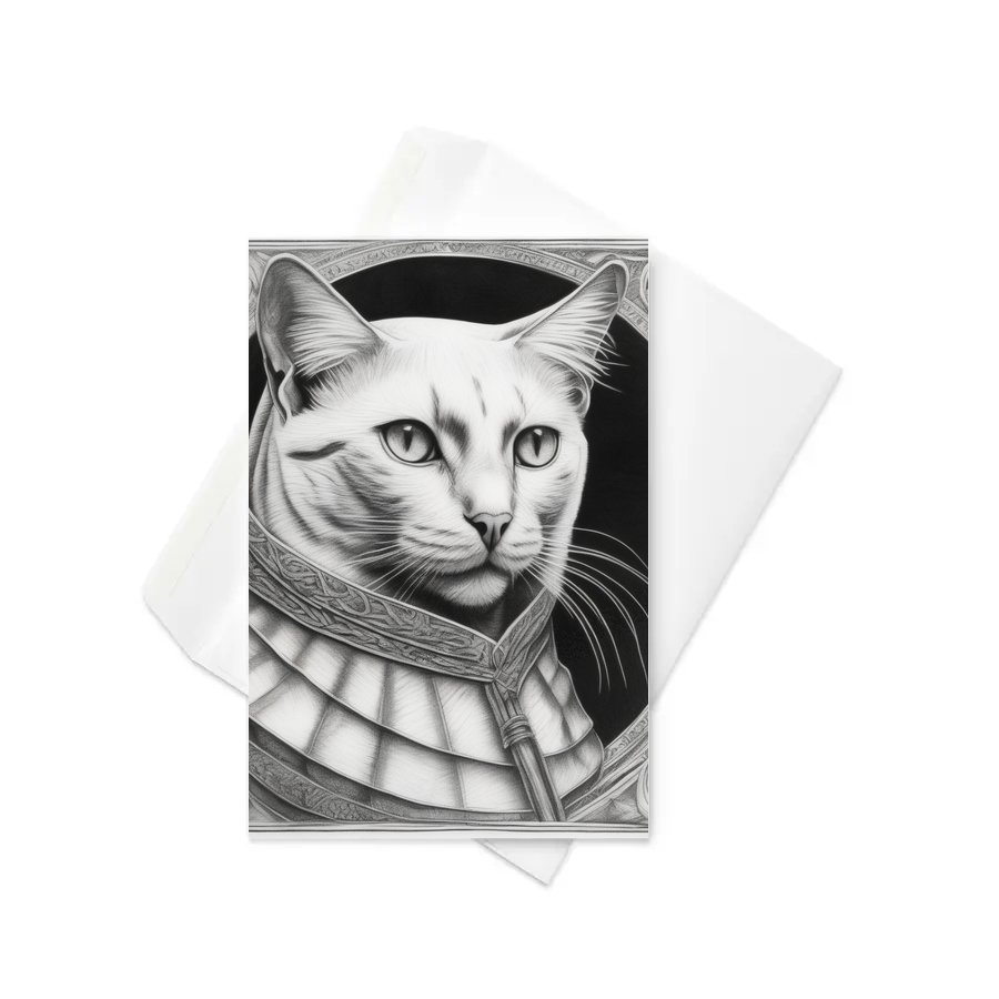 PugMug Custom White Exotic Cat Greeting Card