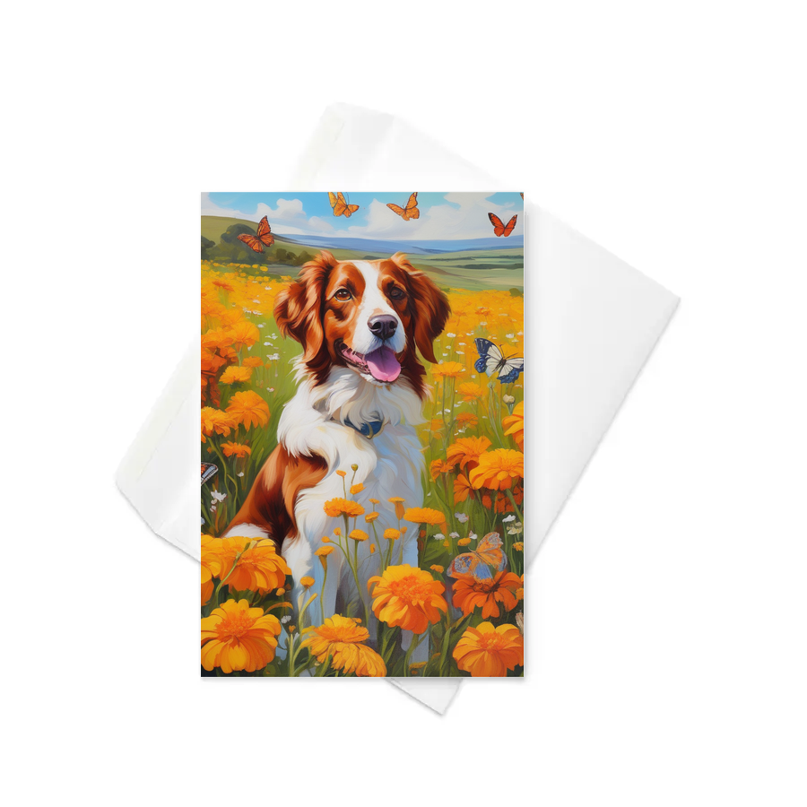 PugMug Custom Brittany Dog Greeting Card