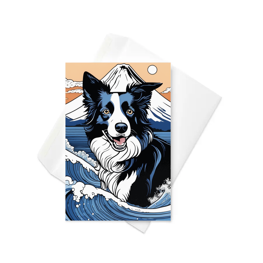PugMug Custom Border Collie Greeting Card
