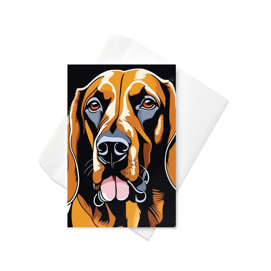 PugMug Custom Bloodhound Greeting Card