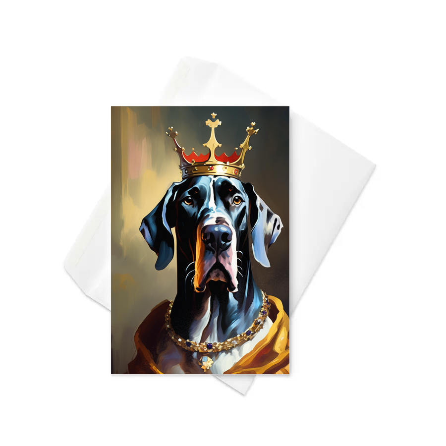 PugMug Custom Great Dane Greeting Card