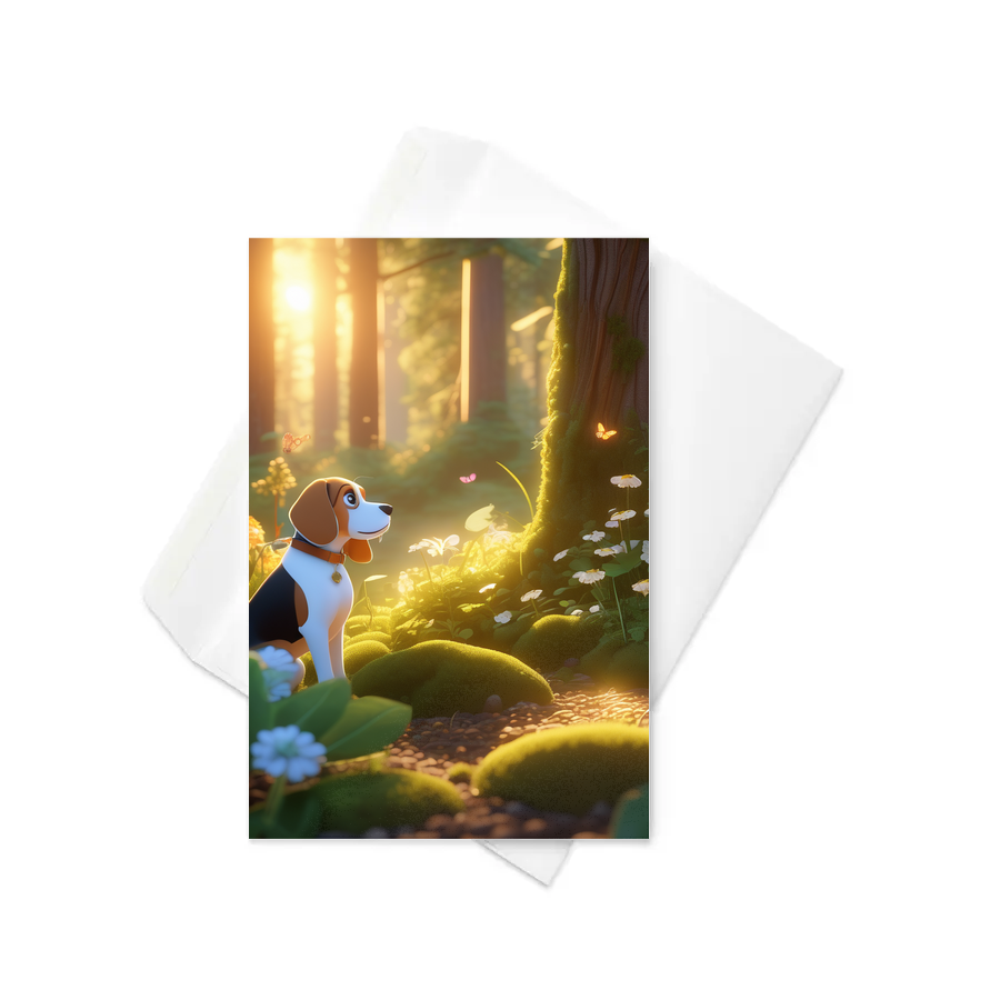 PugMug Custom Beagle Greeting Card