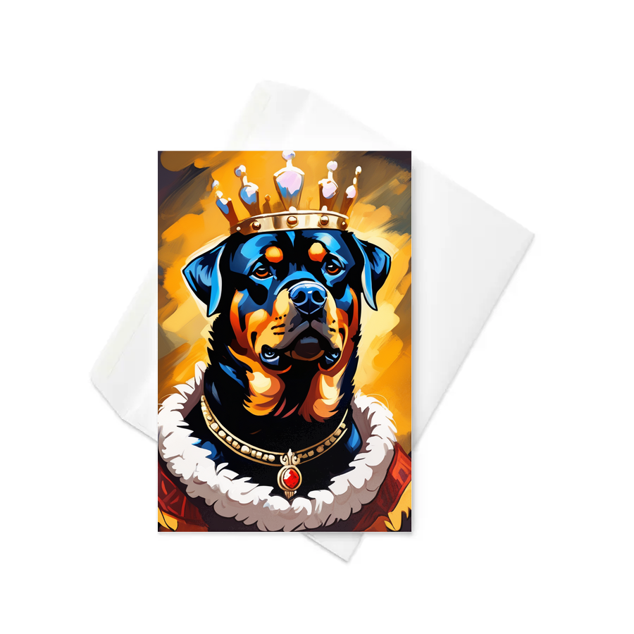 PugMug Custom Rottweiler Greeting Card