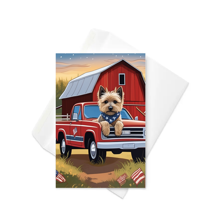 PugMug Custom Cairn Terrier Greeting Card