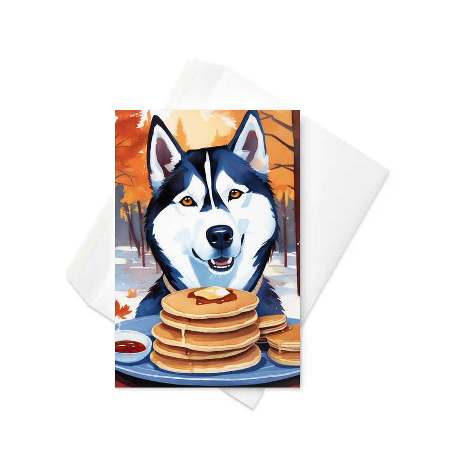 PugMug Custom Siberian Husky Greeting Card