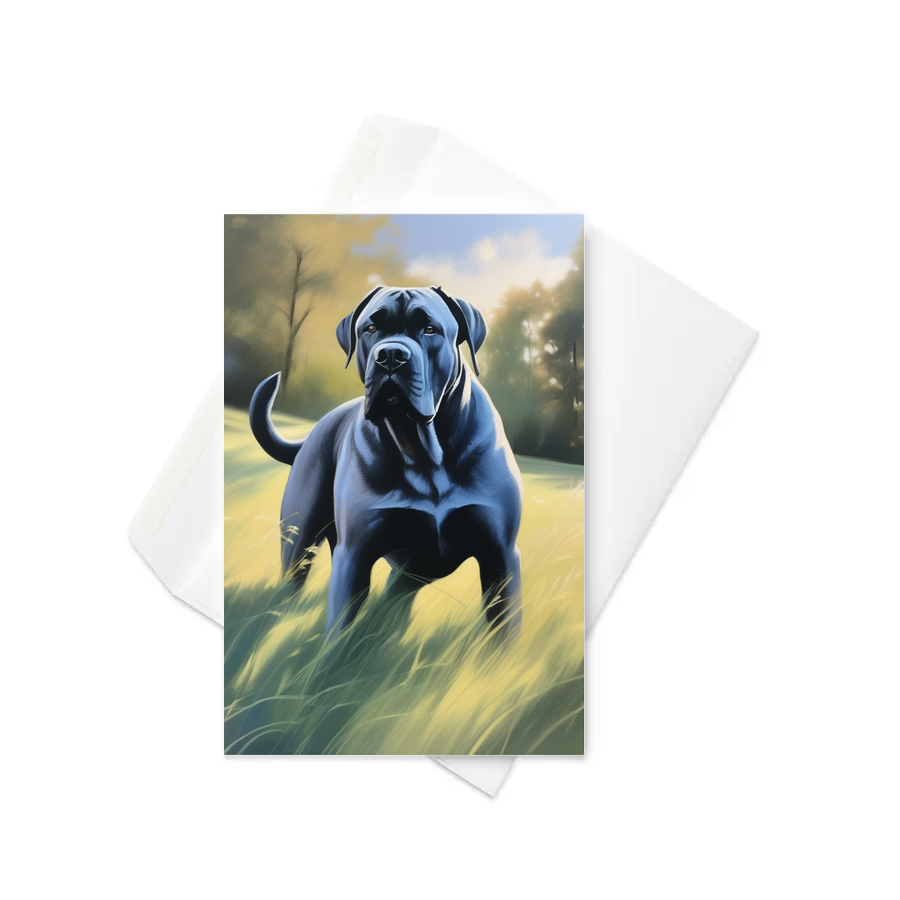 PugMug Custom Cane Corso Greeting Card