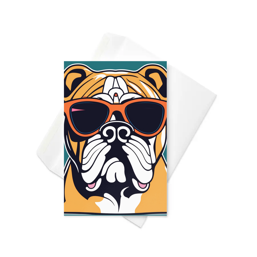 PugMug Custom Bulldog Greeting Card