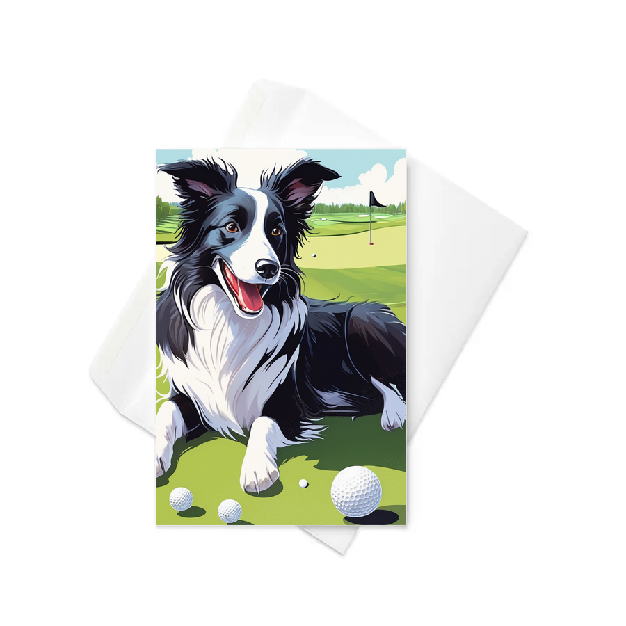 PugMug Custom Border Collie Greeting Card
