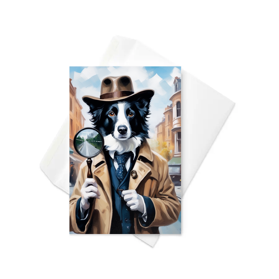 PugMug Custom Border Collie Greeting Card