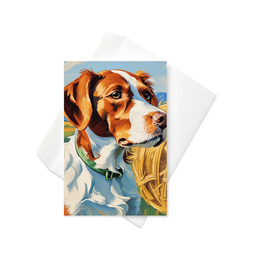 PugMug Custom Brittany Dog Greeting Card