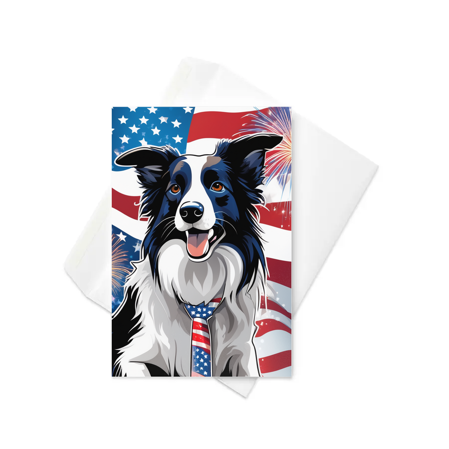 PugMug Custom Border Collie Greeting Card