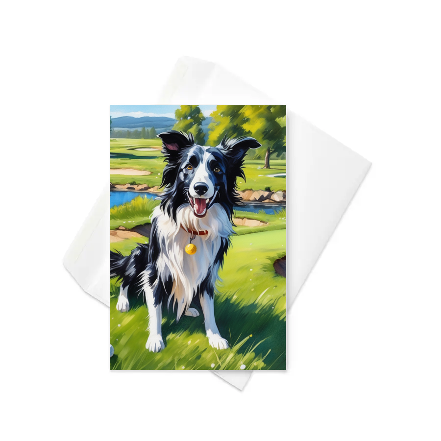 PugMug Custom Border Collie Greeting Card