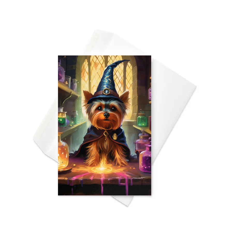 PugMug Custom Yorkshire Terrier Greeting Card