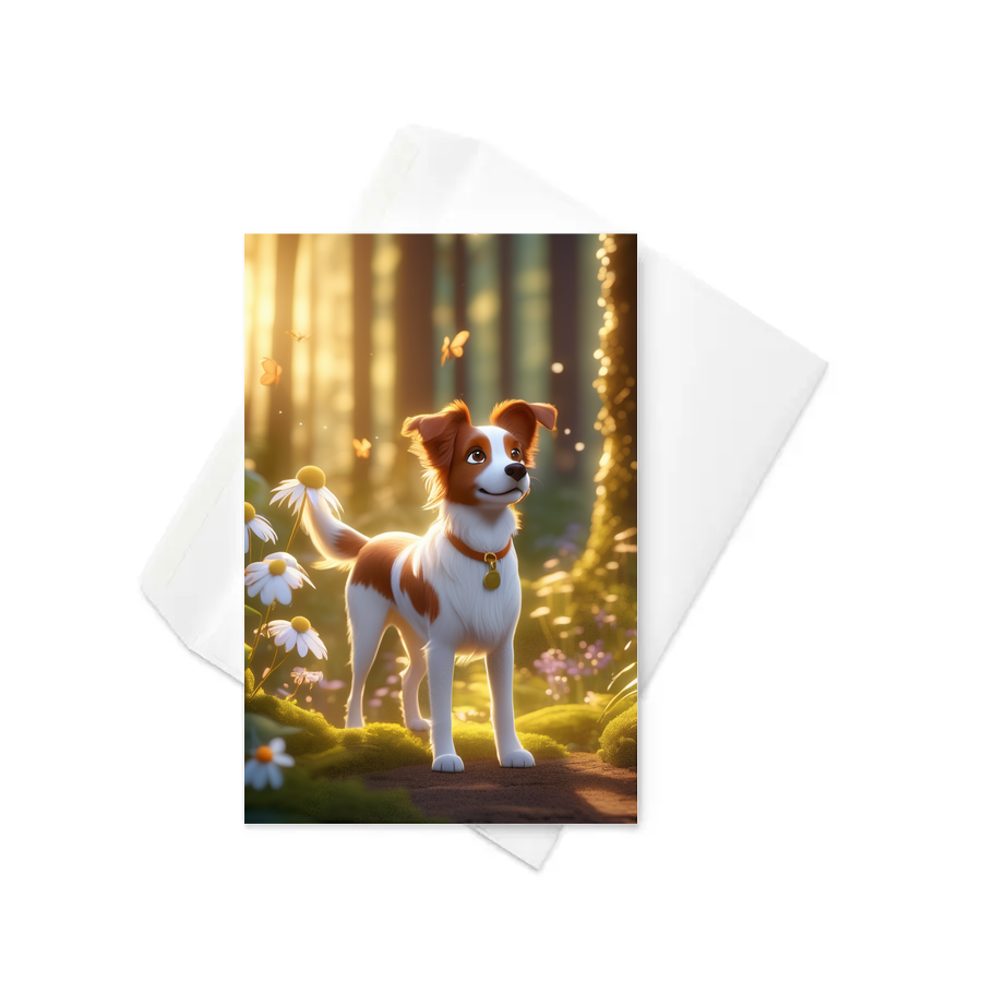 PugMug Custom Brittany Dog Greeting Card