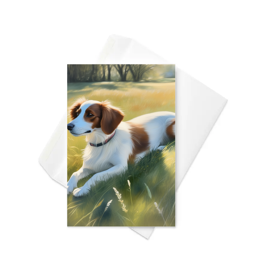 PugMug Custom Brittany Dog Greeting Card