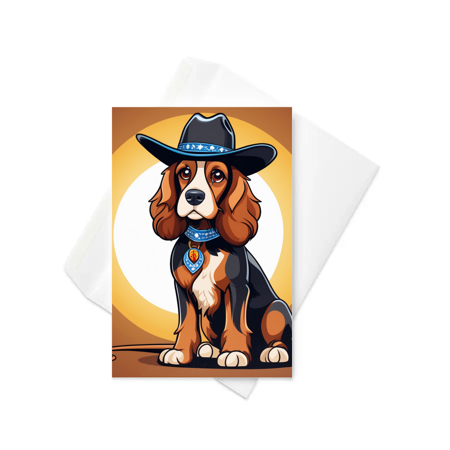 PugMug Custom English Cocker Spaniel Greeting Card