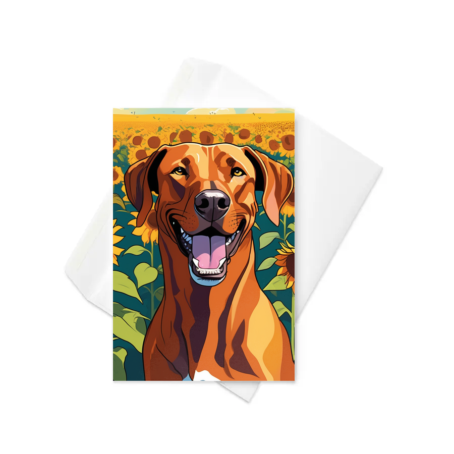 PugMug Custom Rhodesian Ridgeback Greeting Card
