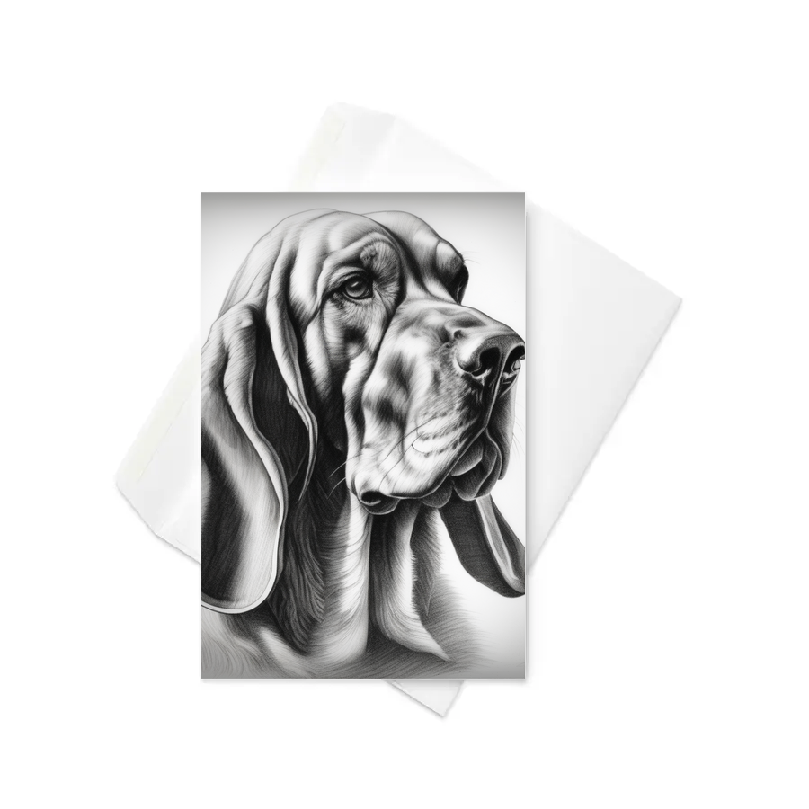 PugMug Custom Bloodhound Greeting Card