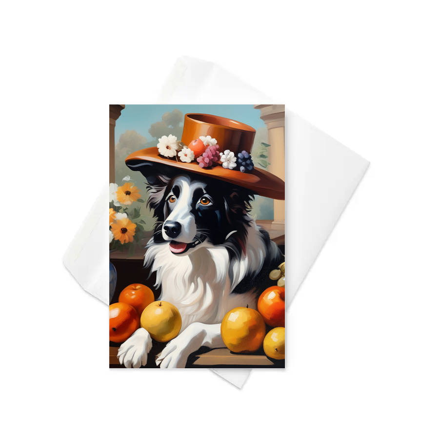 PugMug Custom Border Collie Greeting Card