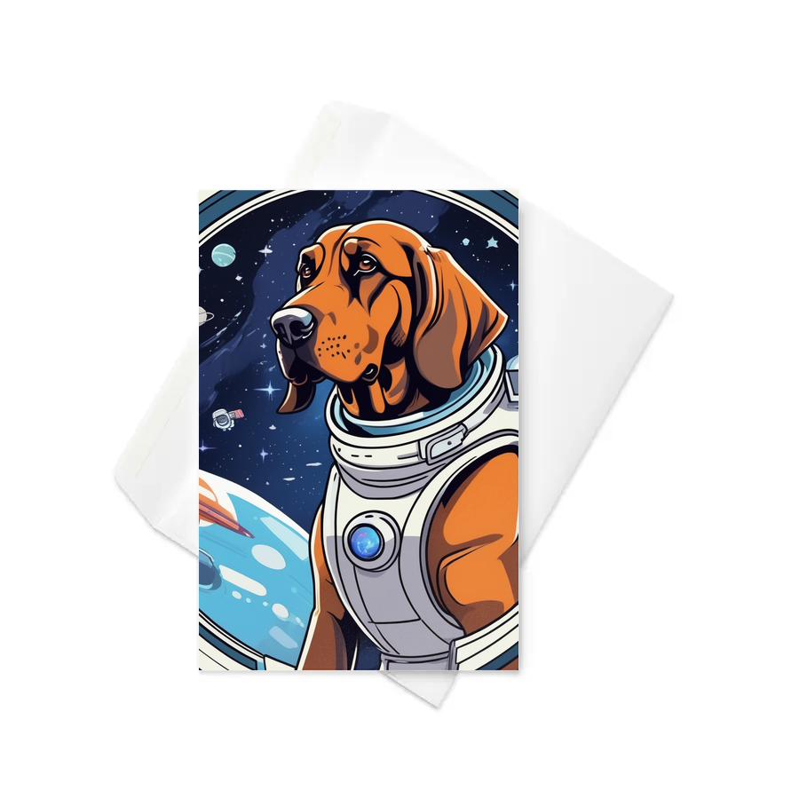PugMug Custom Bloodhound Greeting Card