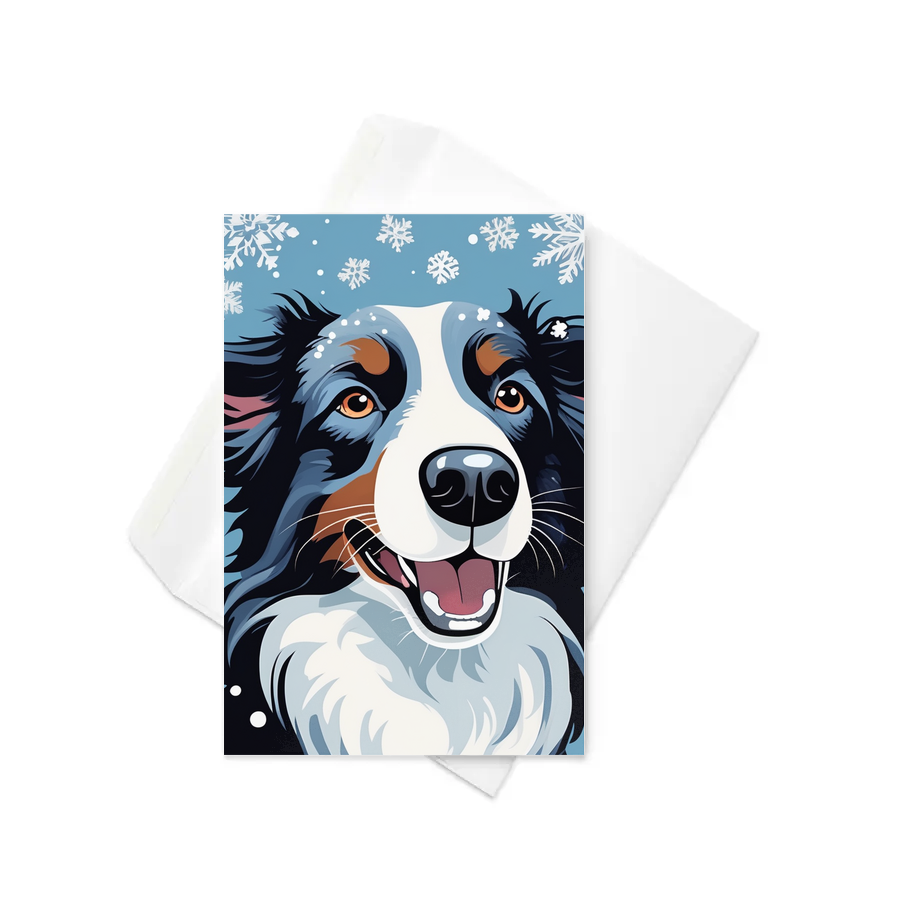 PugMug Custom Border Collie Greeting Card