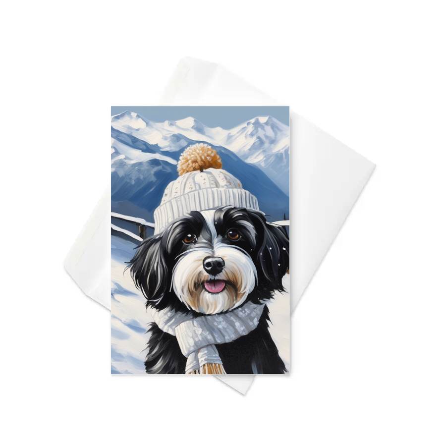 PugMug Custom Black-and-white Havanese Dog Greeting Card