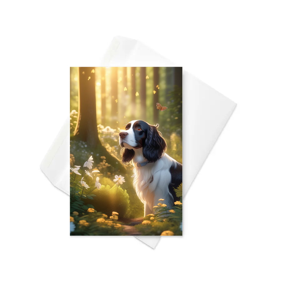 PugMug Custom English Springer Spaniel Greeting Card