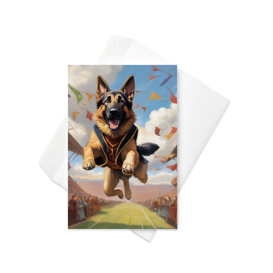 PugMug Custom German Shepherd Dog Greeting Card