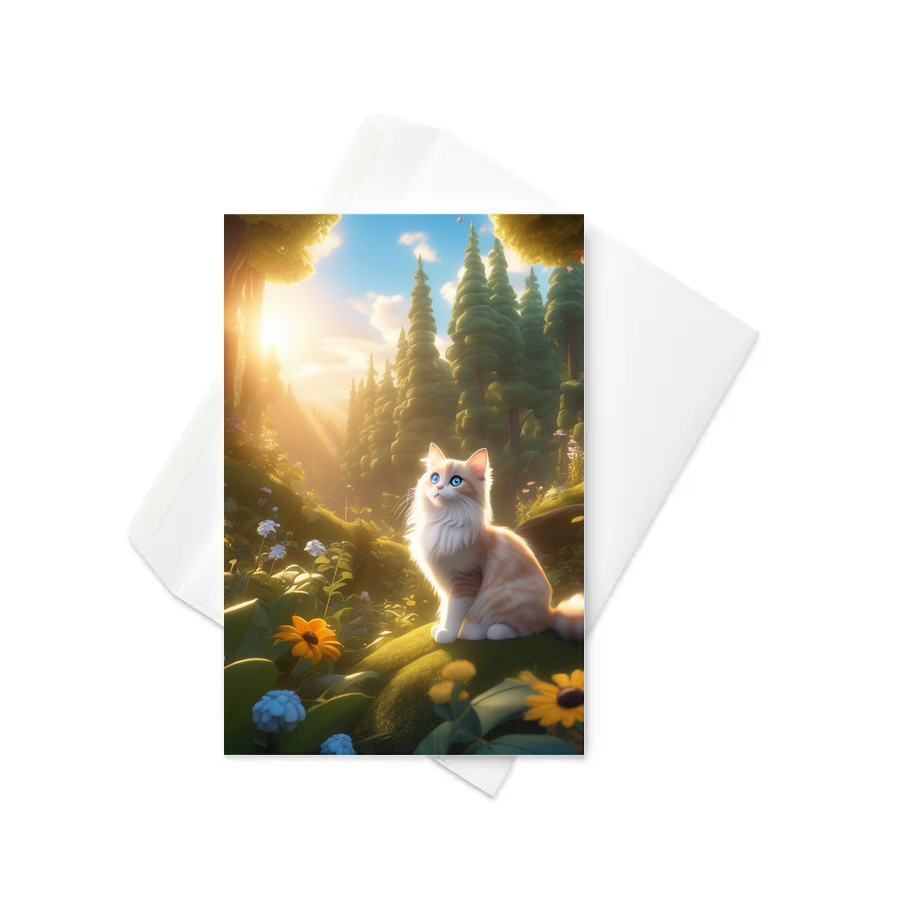 PugMug Custom Tabby Ragdoll Cat Greeting Card