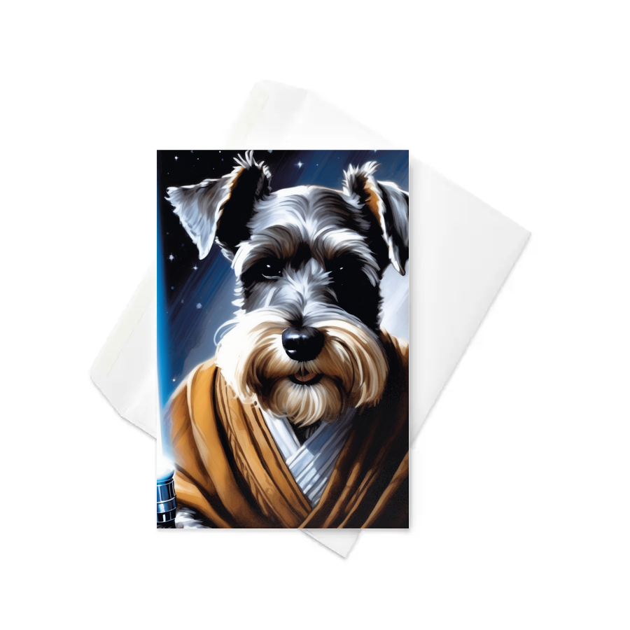 PugMug Custom Miniature Schnauzer Greeting Card