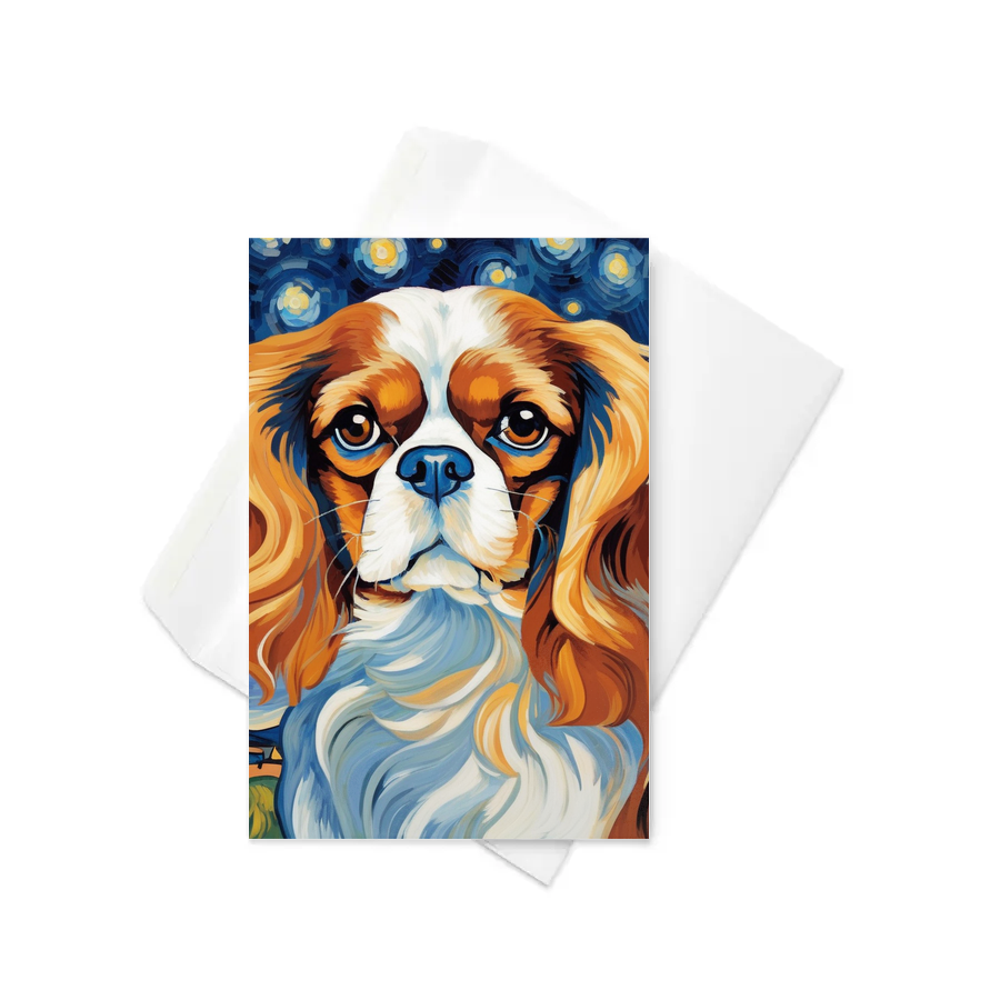 PugMug Custom Cavalier King Charles Spaniel Greeting Card