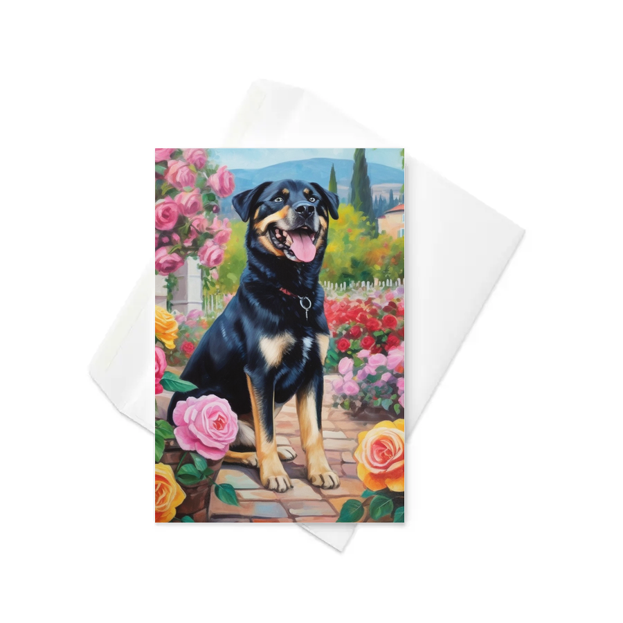 PugMug Custom Blue Greeting Card