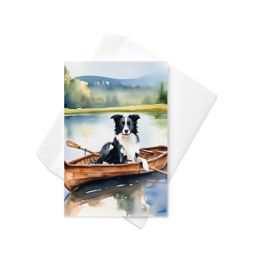 PugMug Custom Border Collie Greeting Card
