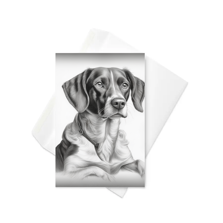 PugMug Custom Brittany Dog Greeting Card