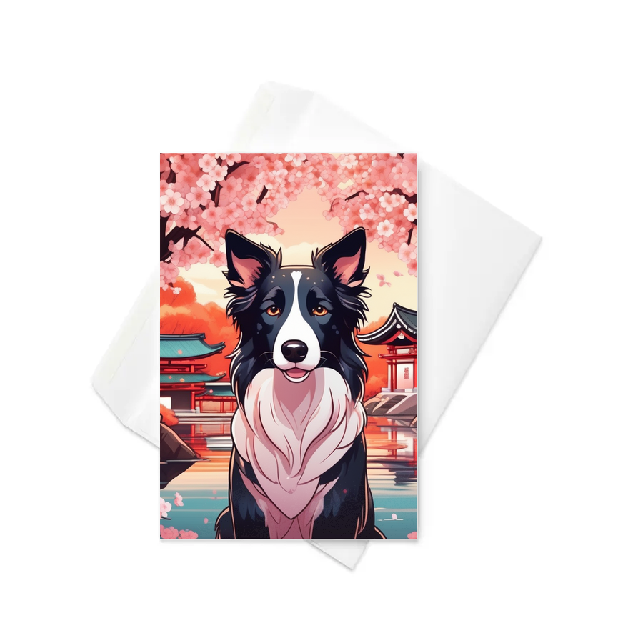 PugMug Custom Border Collie Greeting Card
