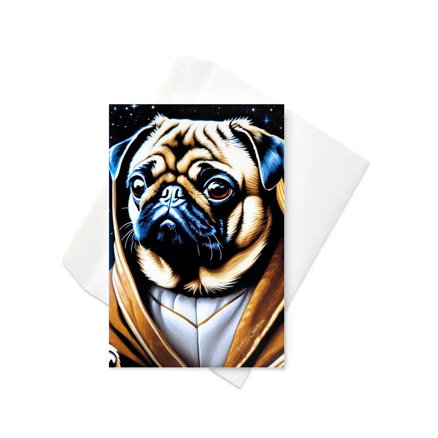 PugMug Custom Pug Greeting Card