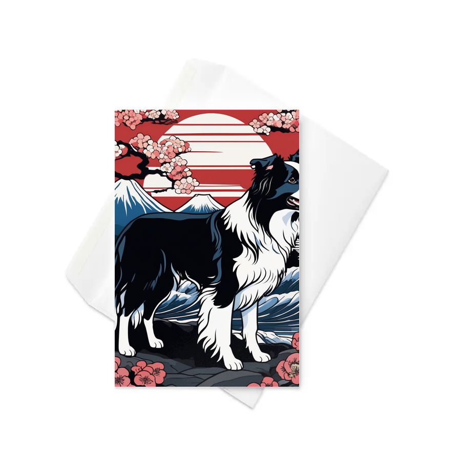 PugMug Custom Border Collie Greeting Card