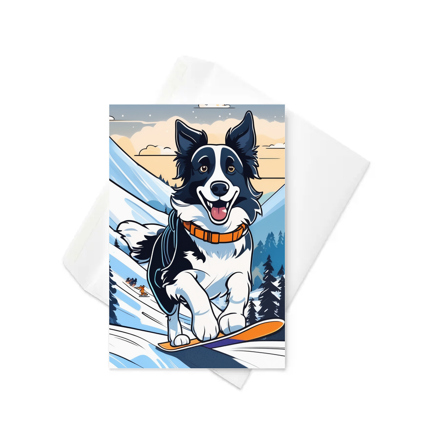 PugMug Custom Border Collie Greeting Card