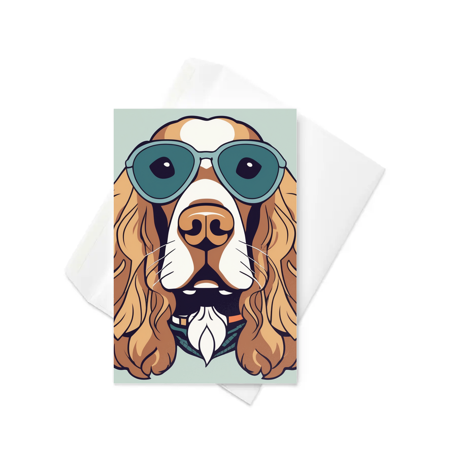PugMug Custom English Cocker Spaniel Greeting Card