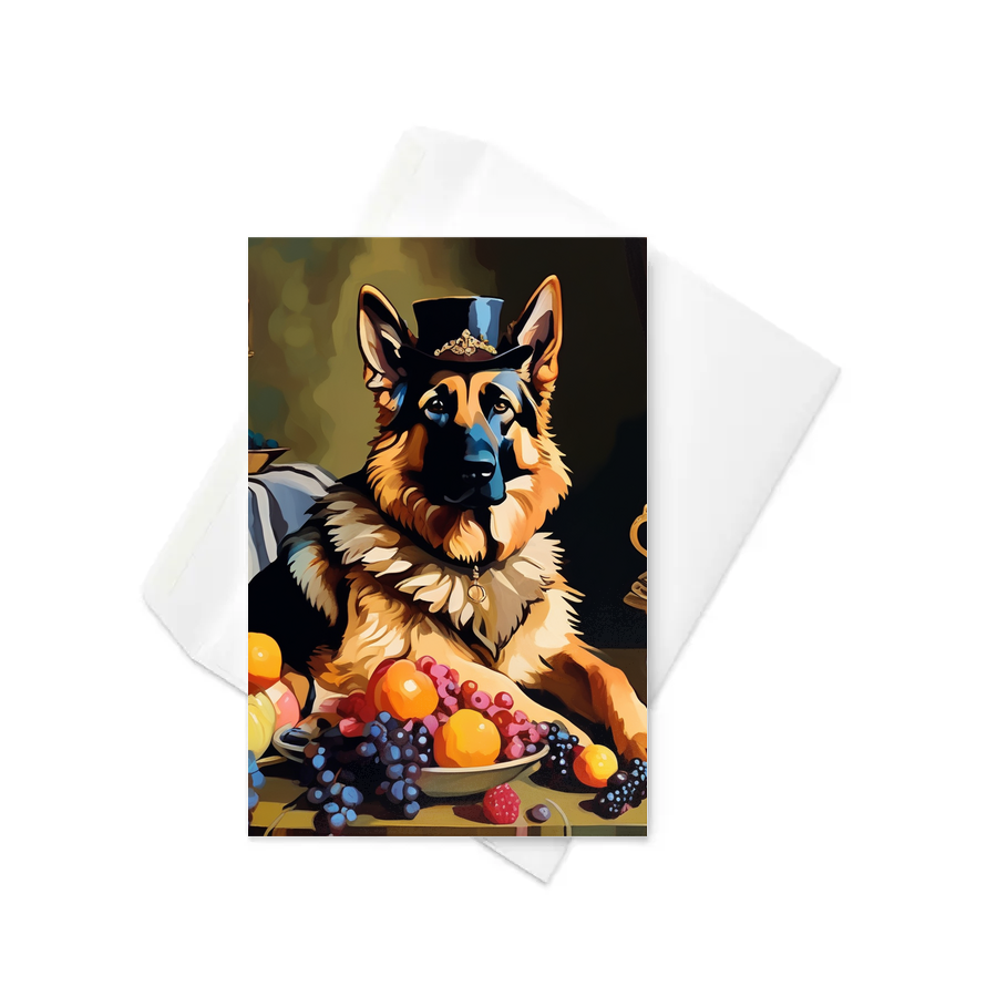 PugMug Custom German Shepherd Dog Greeting Card