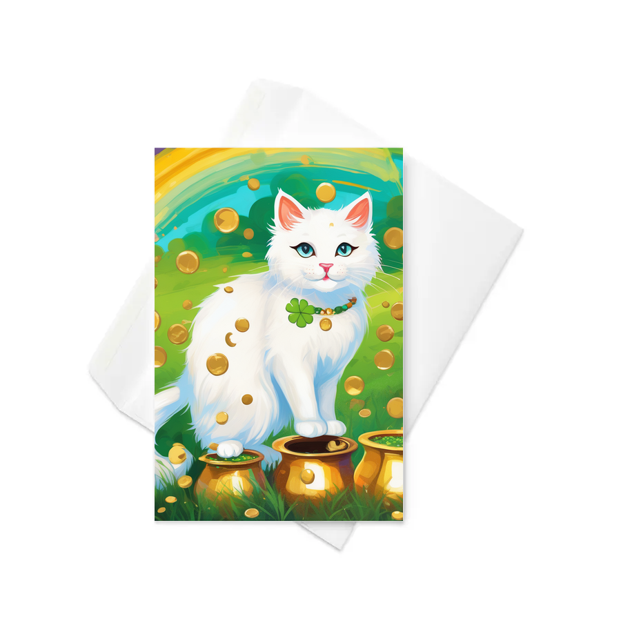 PugMug Custom White Exotic Cat Greeting Card