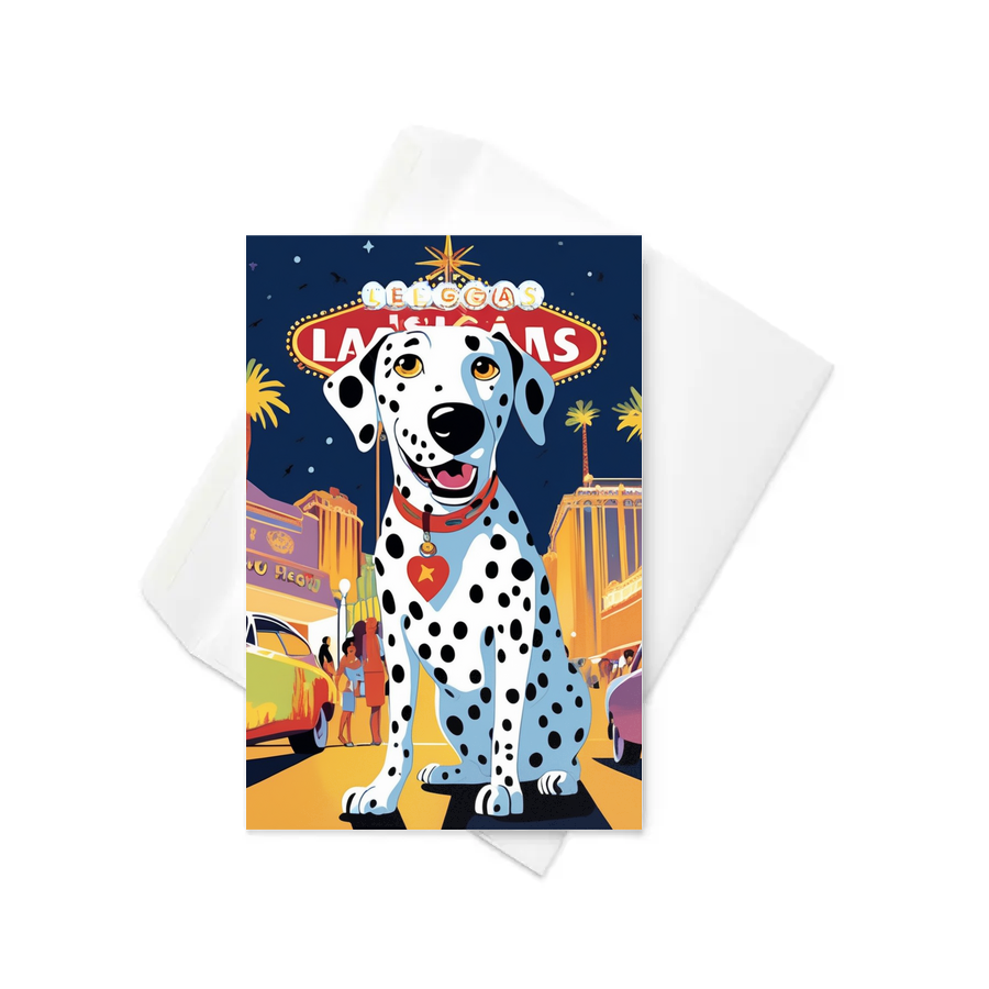 PugMug Custom Dalmatian Greeting Card